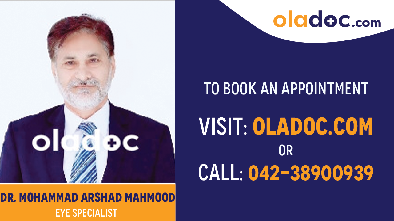 Book appointment with Dr. Mohammad Arshad Mahmood-bestEye Specialist in Lahore